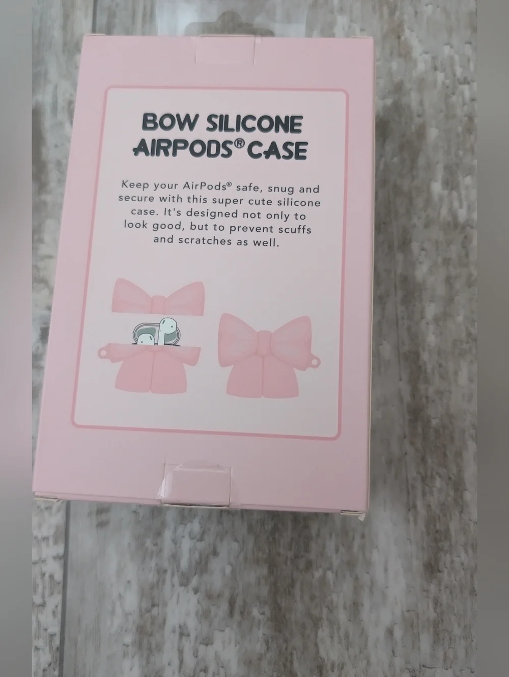 Tilly's Pink Bow Silicone AirPods Case